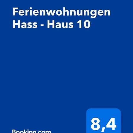 Hass - Haus 10 Διαμέρισμα *